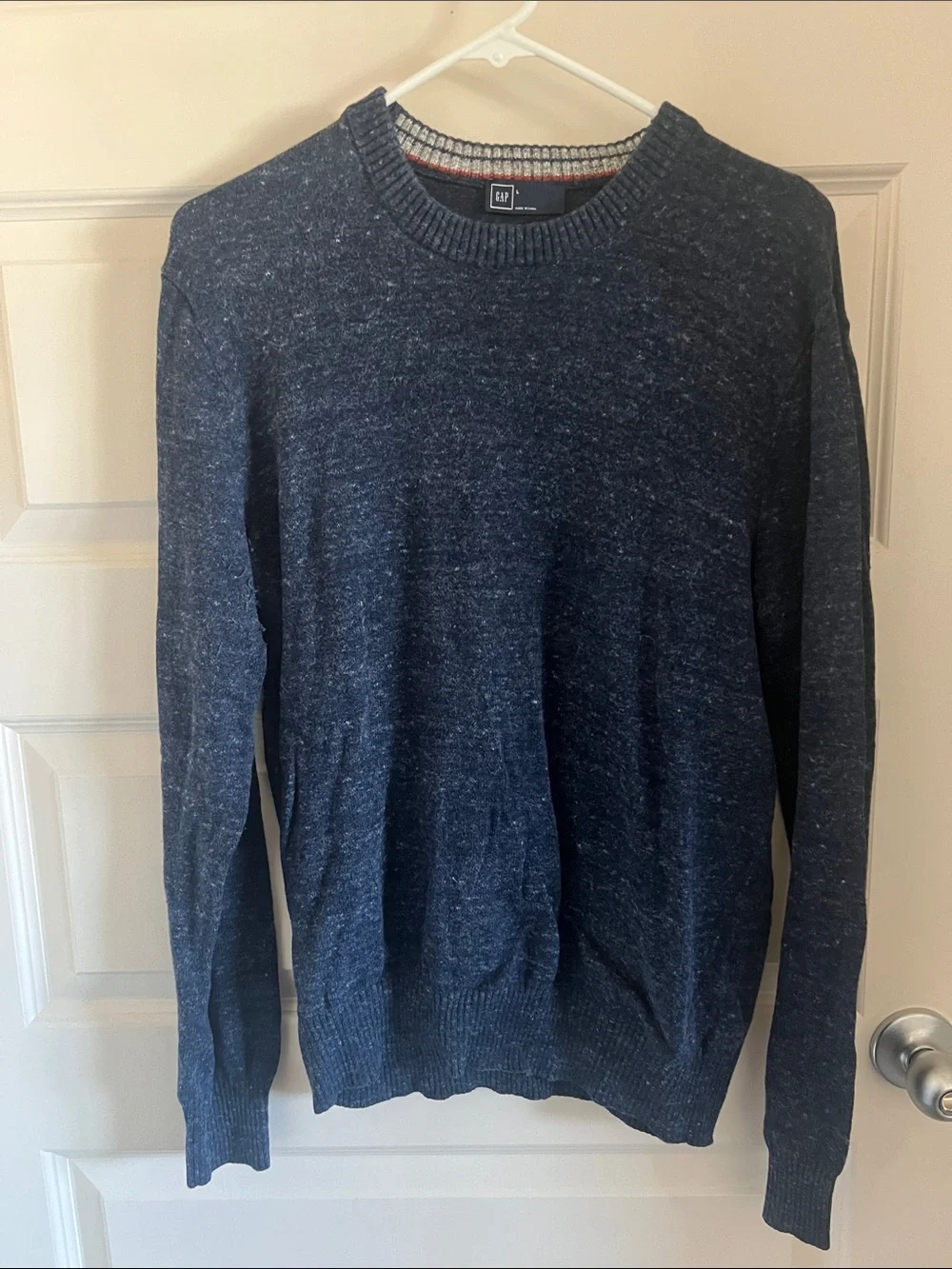 GAP Men's Crewneck Sweater - Dark Blue Heather